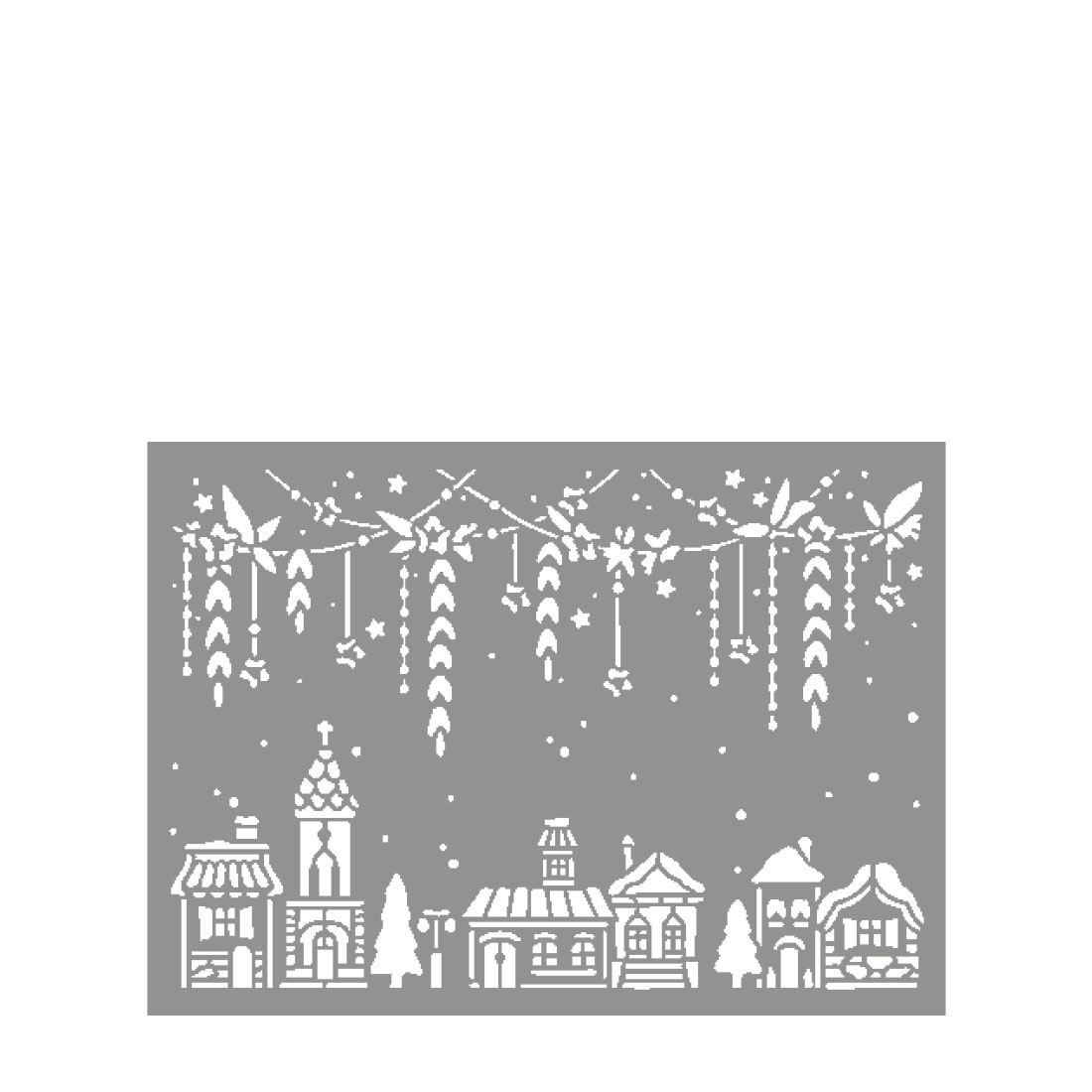 Flexschablone Wintercharme Kunststoffschablone