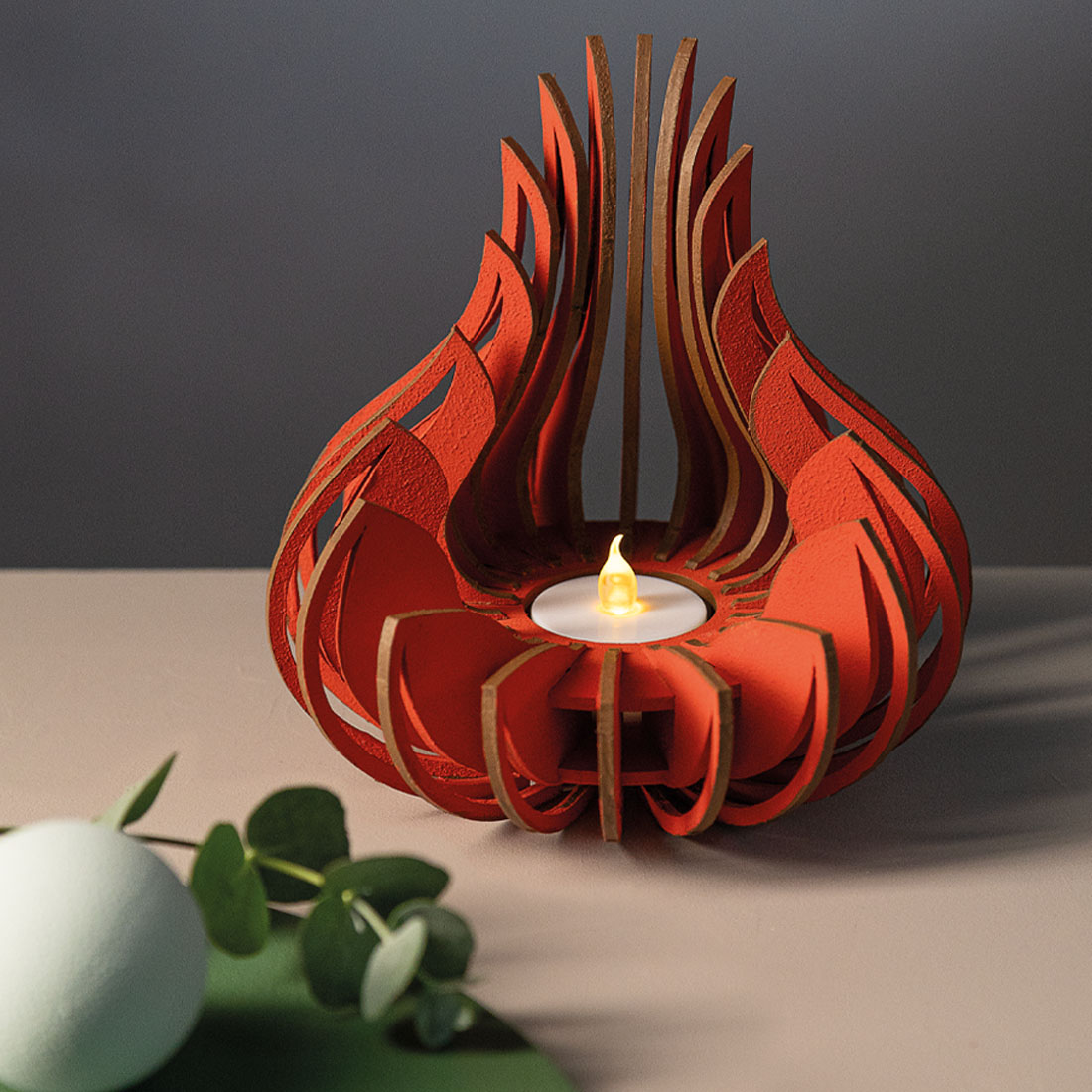 SamtDecor Zinnoberrot