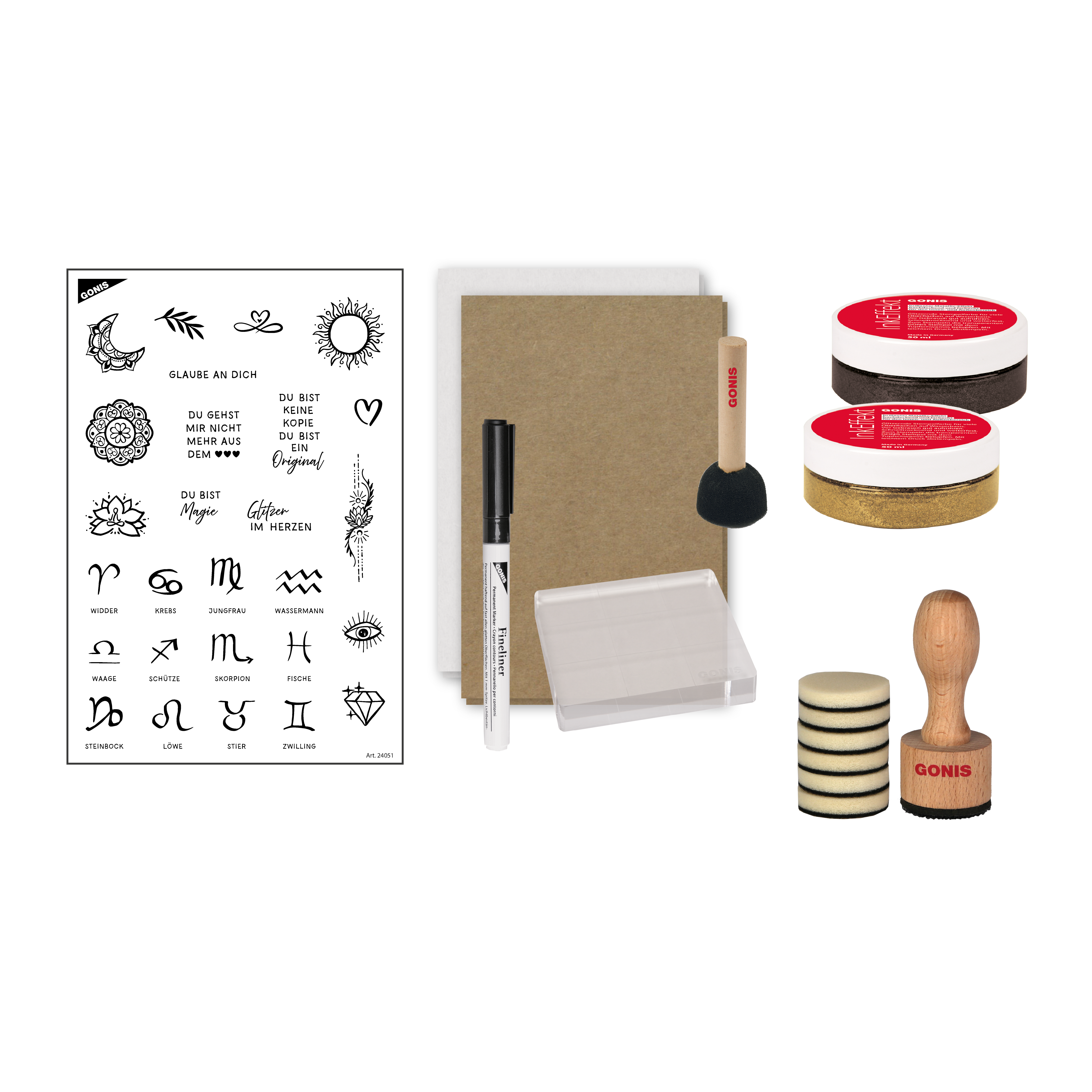 GONIS Stempel Set Innere Göttin