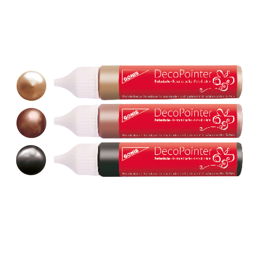 DecoPointer Set Kaffeeliebe Perlenmalfarben