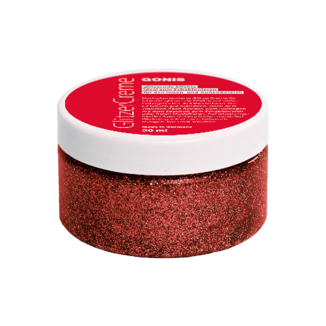 GlitzerCreme Zinnoberrot