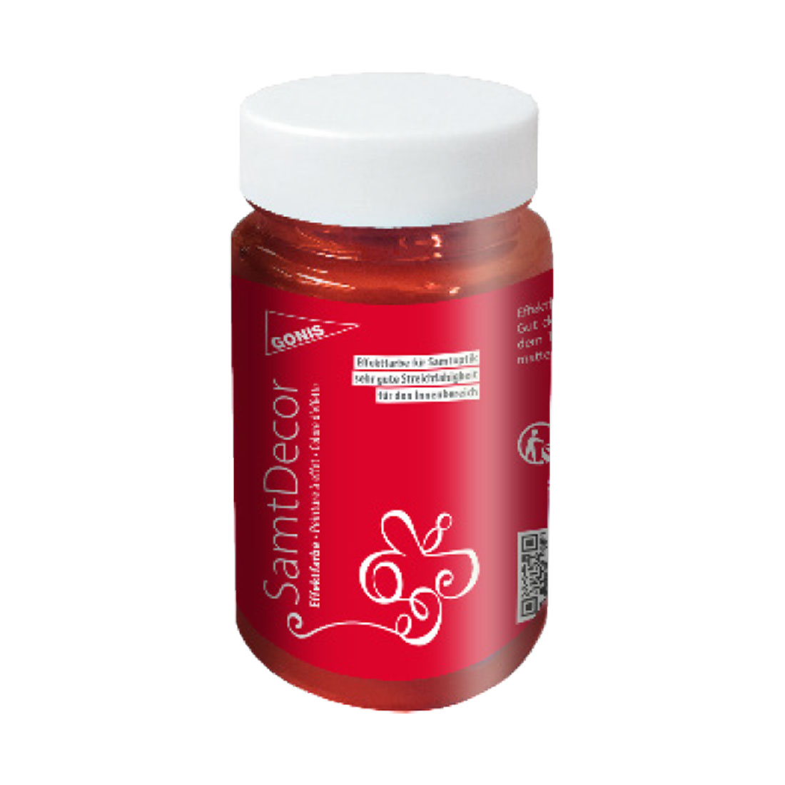 SamtDecor Zinnoberrot