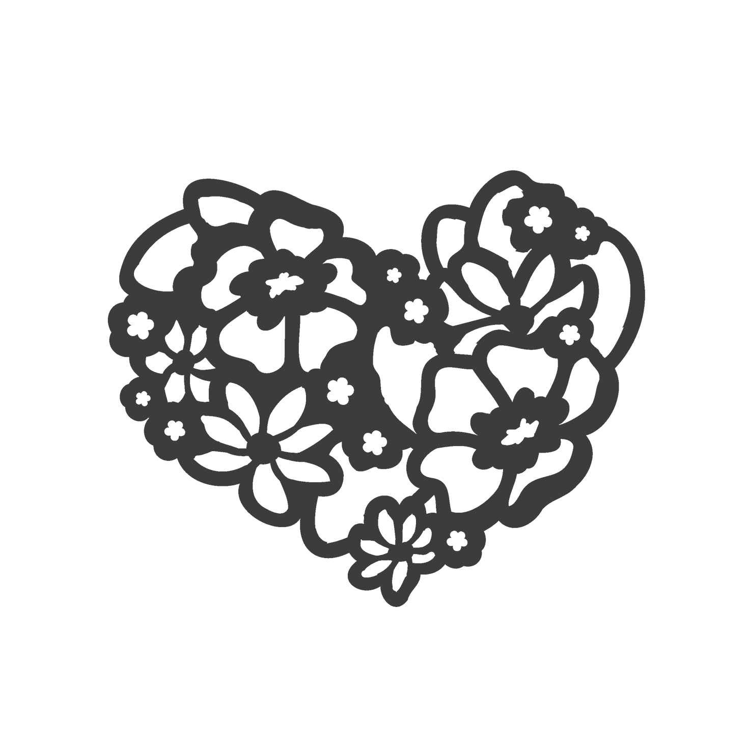 EasyStamp Blumenherz Kunstschaumstempel