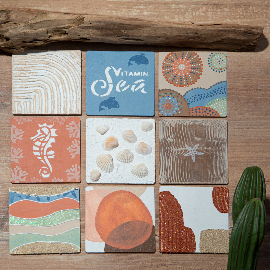 Kleines EasyStamp Set Seaside Kunstschaumstempel