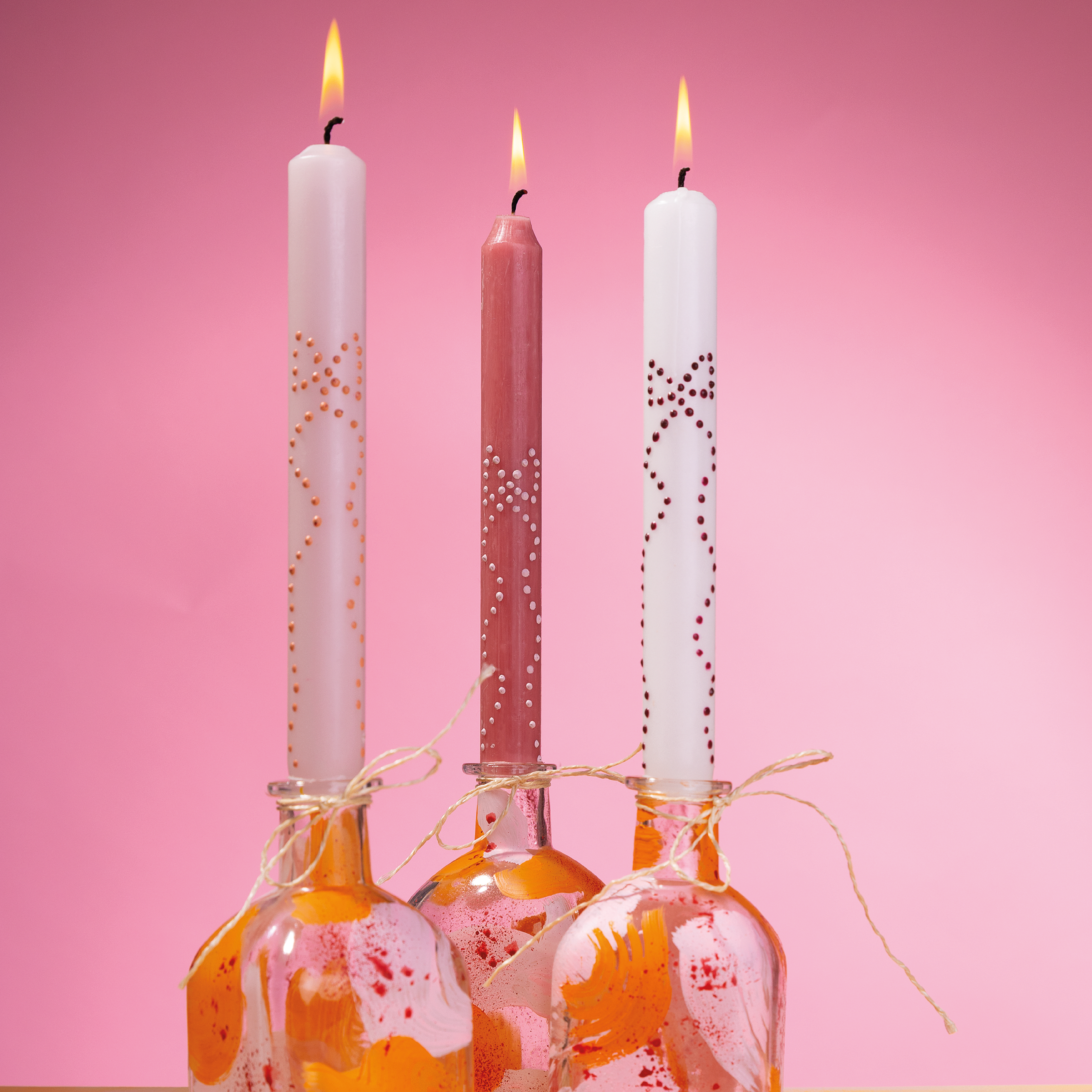 WachsDecor Hellrosa Einzelfarbe